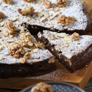 Torta de Brownie Praline